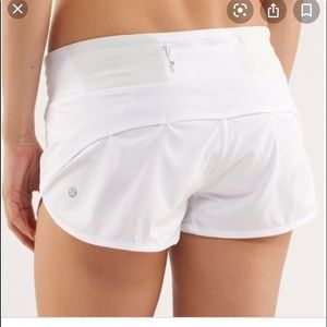 White Lululemon Shorts